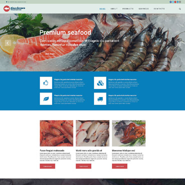 Frozen Food Responsive Website Templates 55197