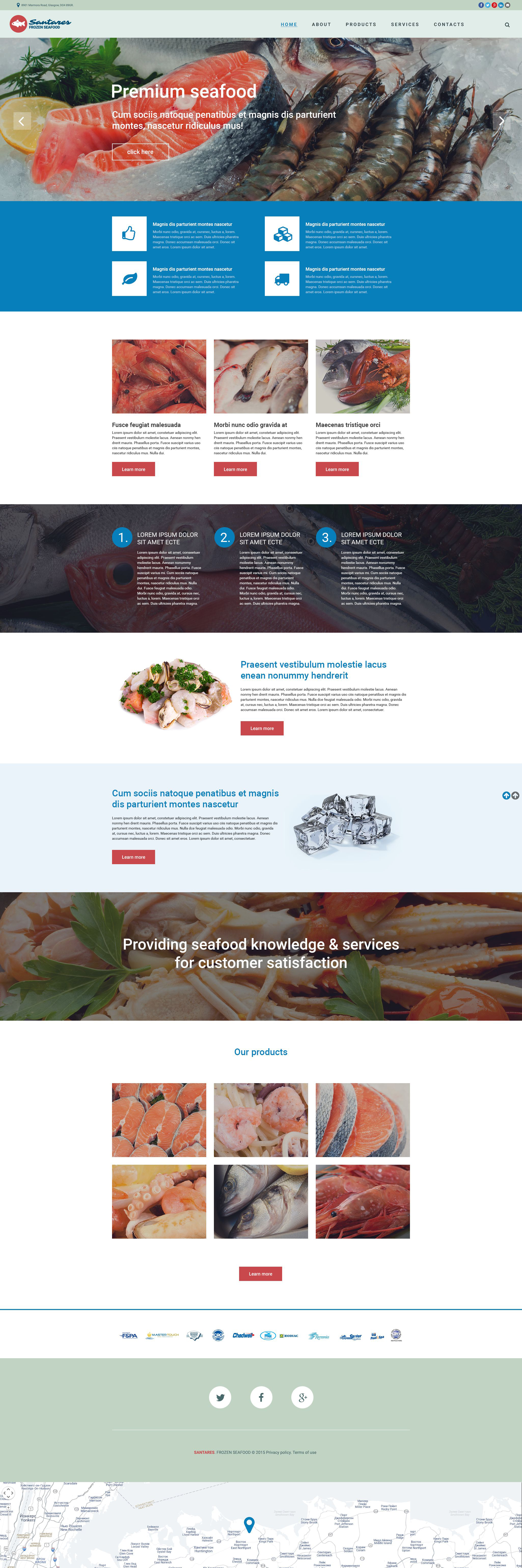 Frozen Food Responsive Website Template