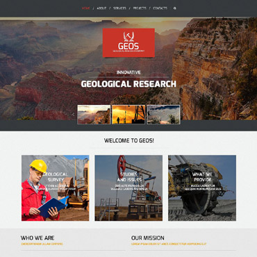 Geo Survey Responsive Website Templates 55198