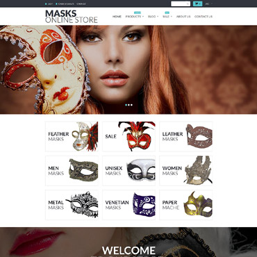 Masquerade Shop Shopify Themes 55214