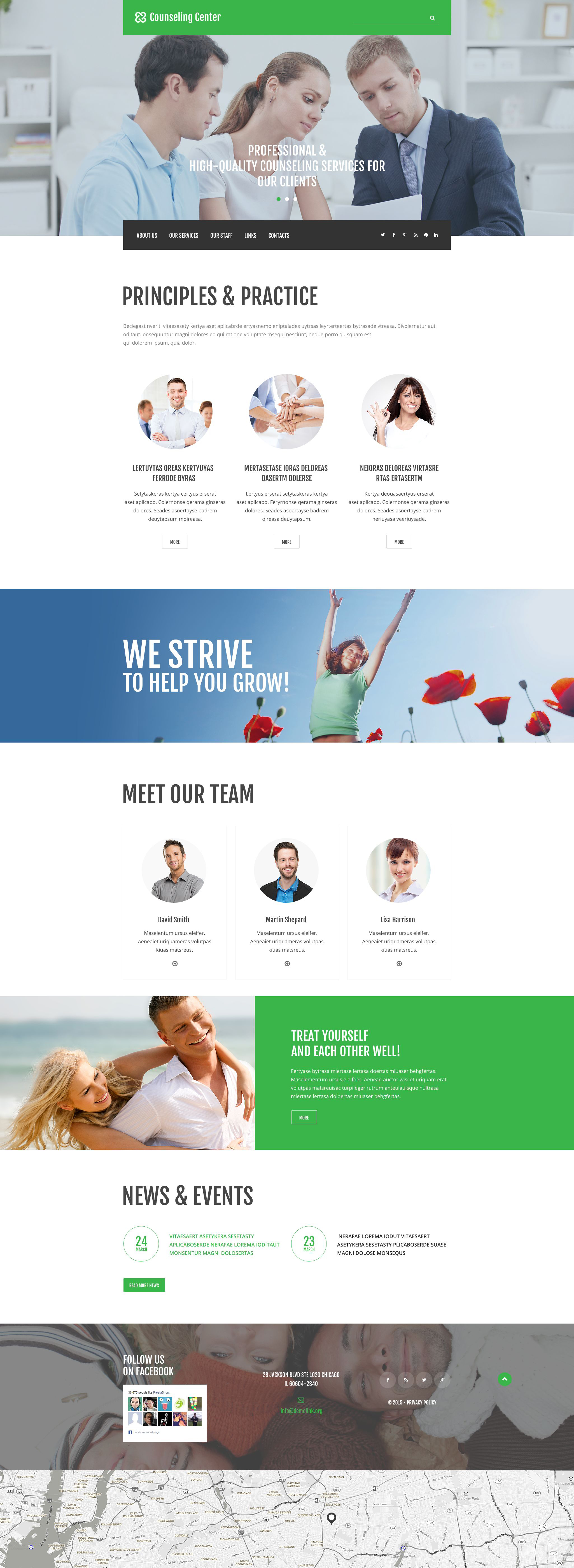 Counseling Center Website Template