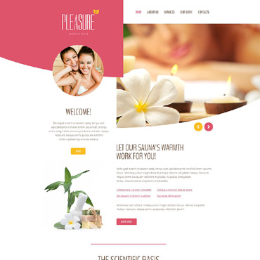 Sauna Lux Responsive Website Templates 55244