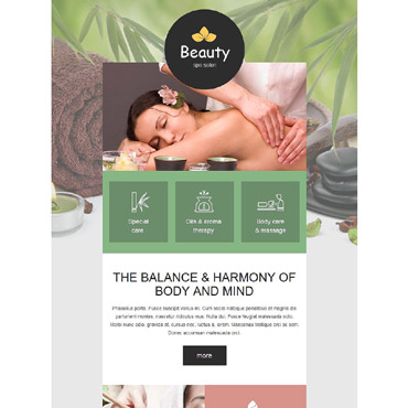 Spa Relax Newsletter Templates 55255