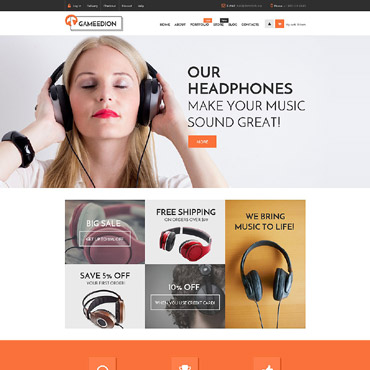 Headphones Music WooCommerce Themes 55274