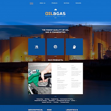 And Gas Moto CMS 3 Templates 55327