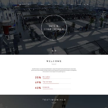 Airlines Airport Drupal Templates 55365