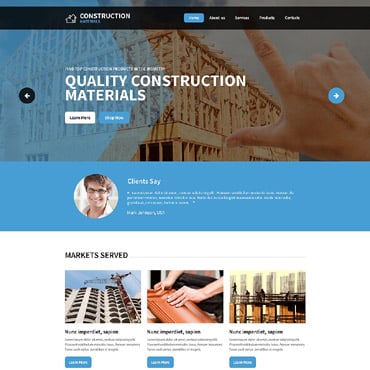 Materials Architecture Responsive Website Templates 55373