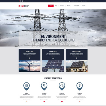 Corp Power Responsive Website Templates 55422