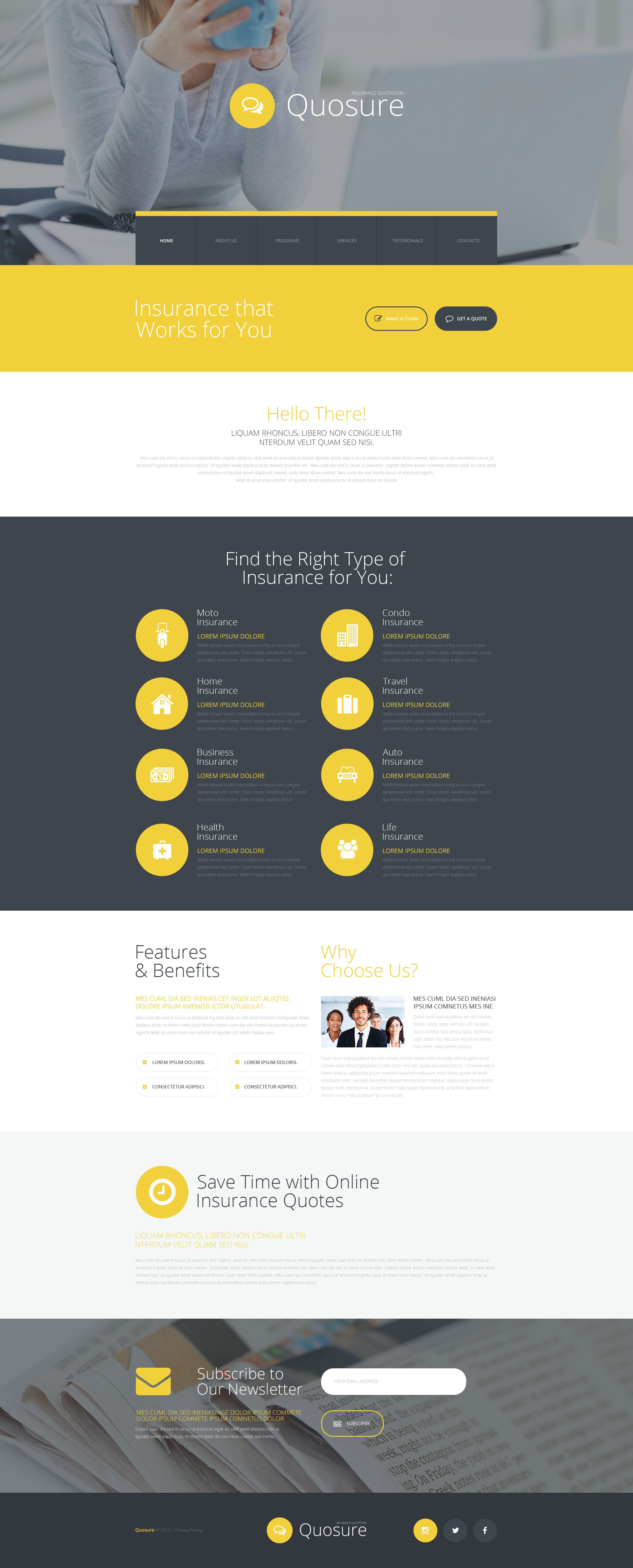 Quosure Website Template