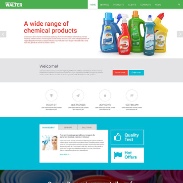 Chemical Products Responsive Website Templates 55446