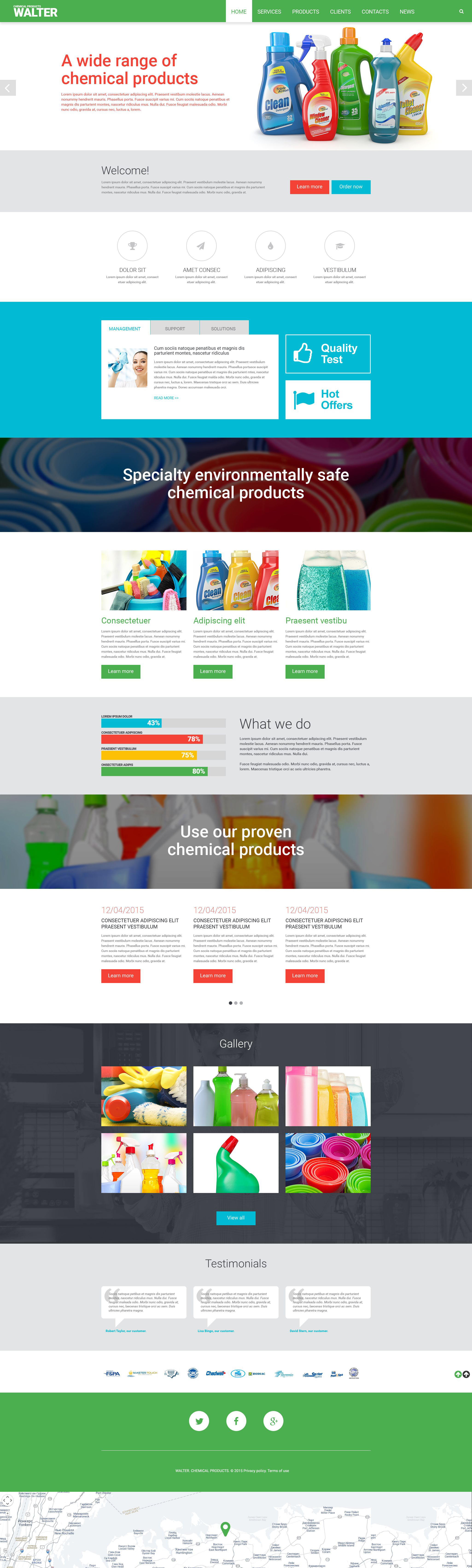 Chemical Products Website Template