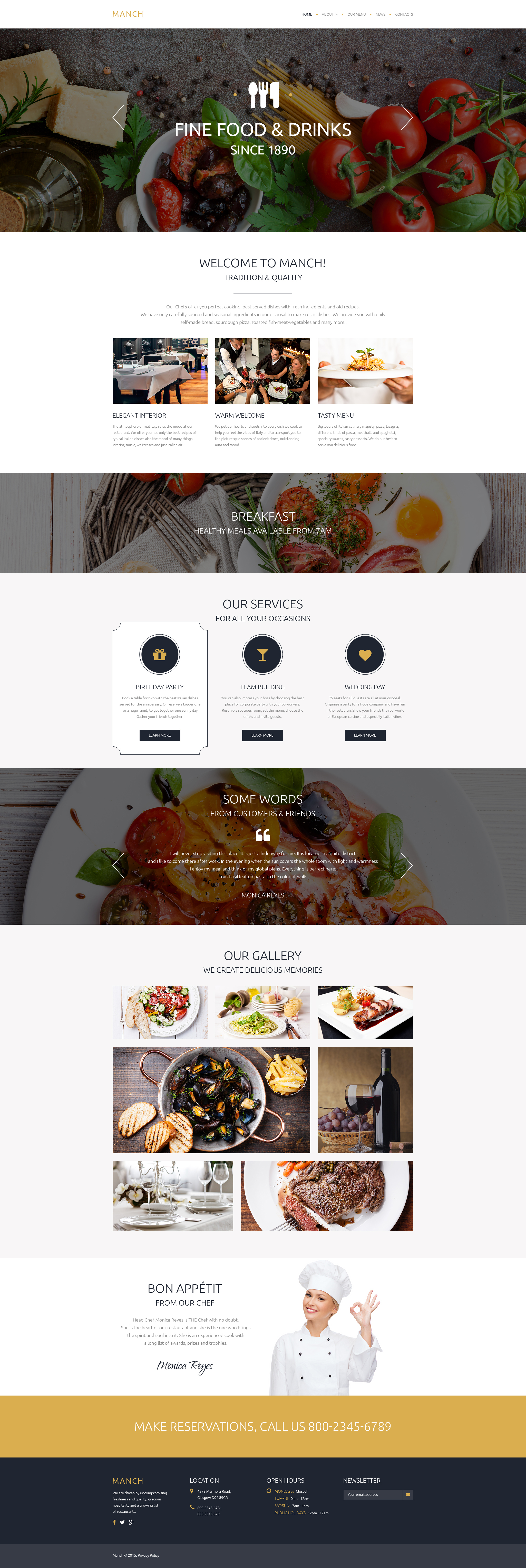 Manch Website Template