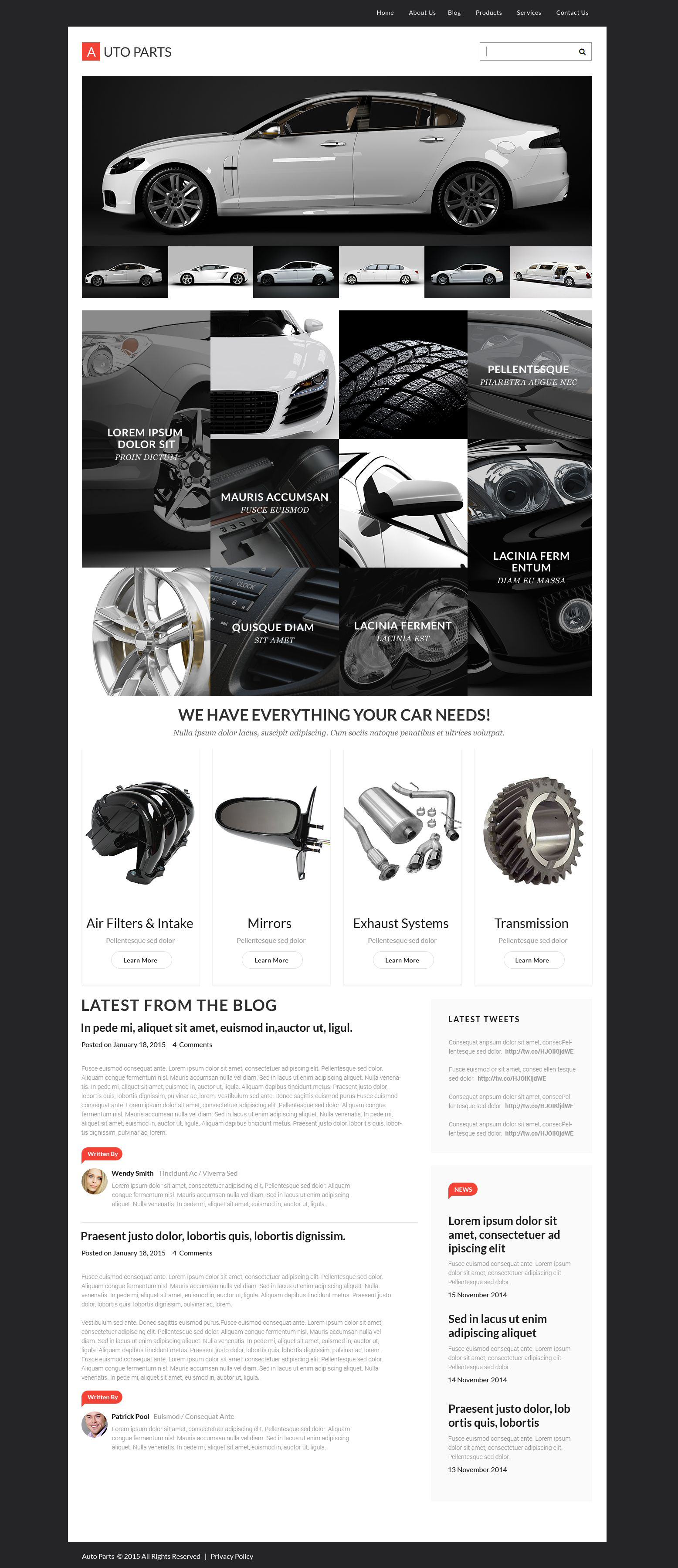 Wheels & Tires Responsive WordPress Theme