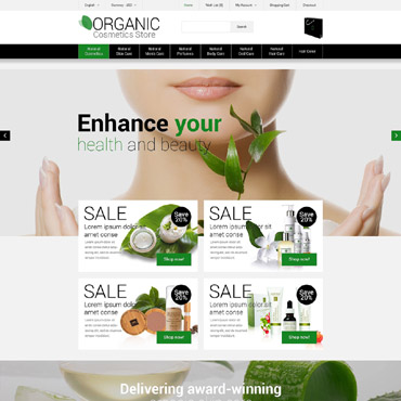 Cosmeticorganic Cosmetics OpenCart Templates 55466