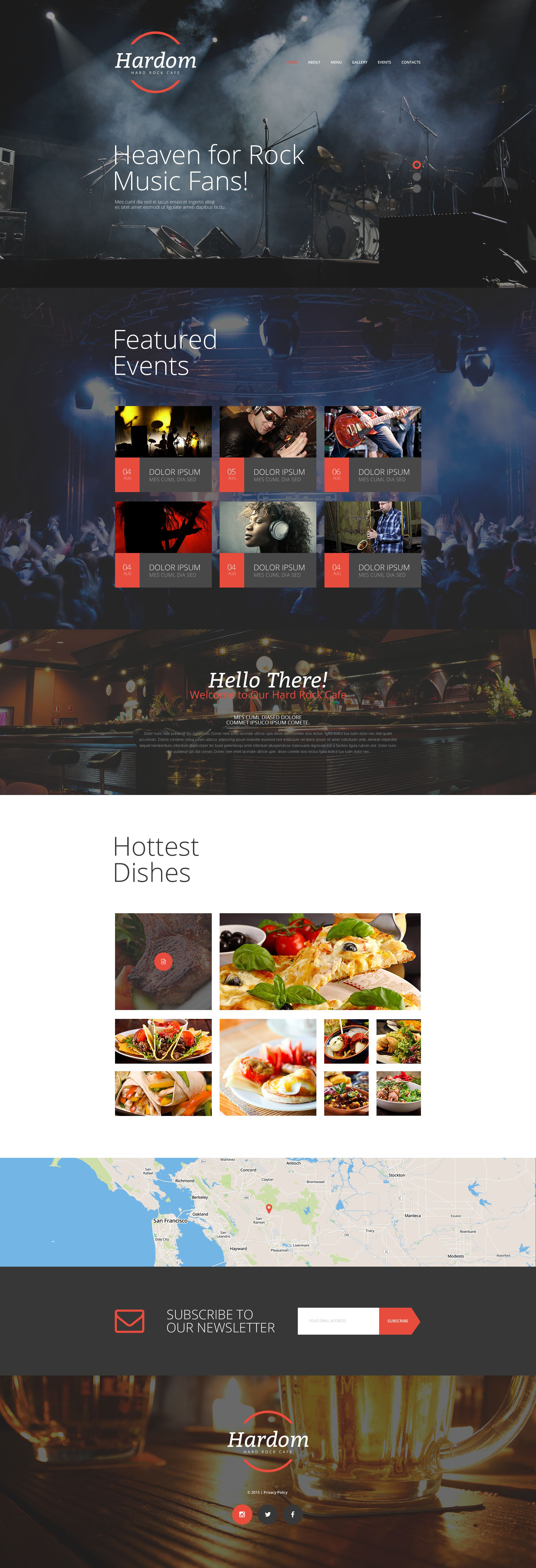 Cafe Responsive Website Template