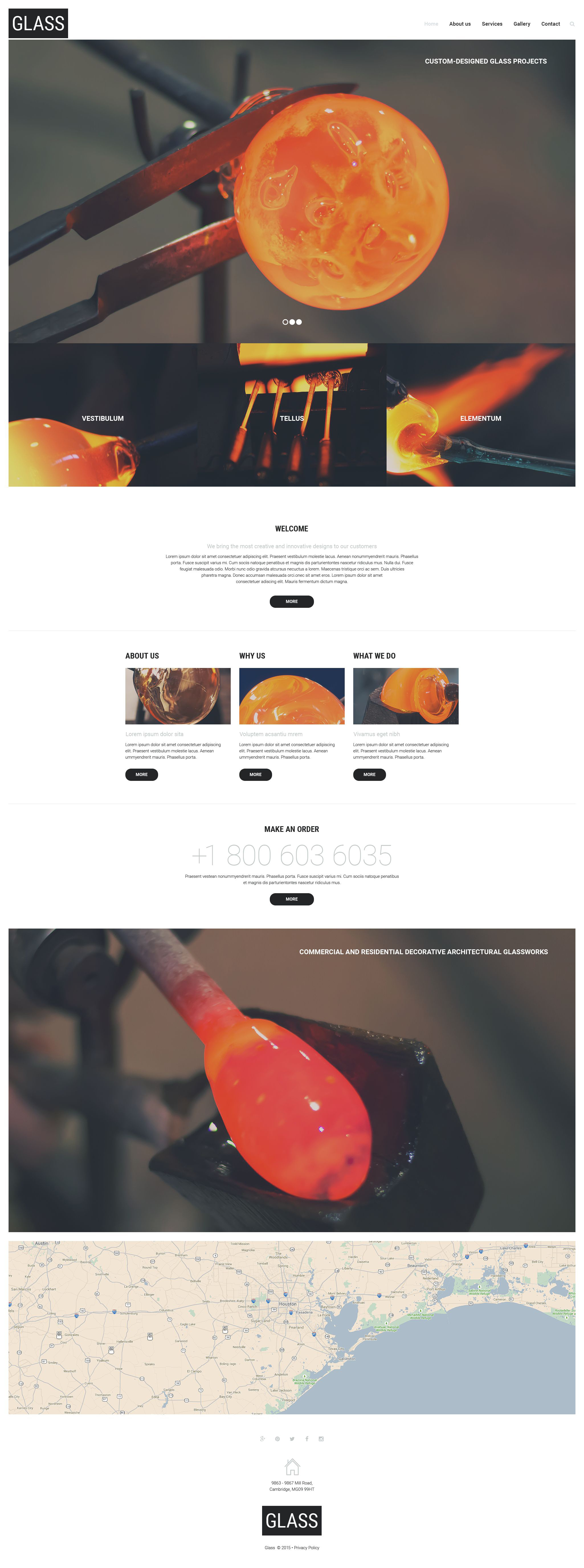 Glass Website Template