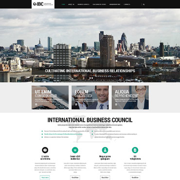 Business Consultant Responsive Website Templates 55478