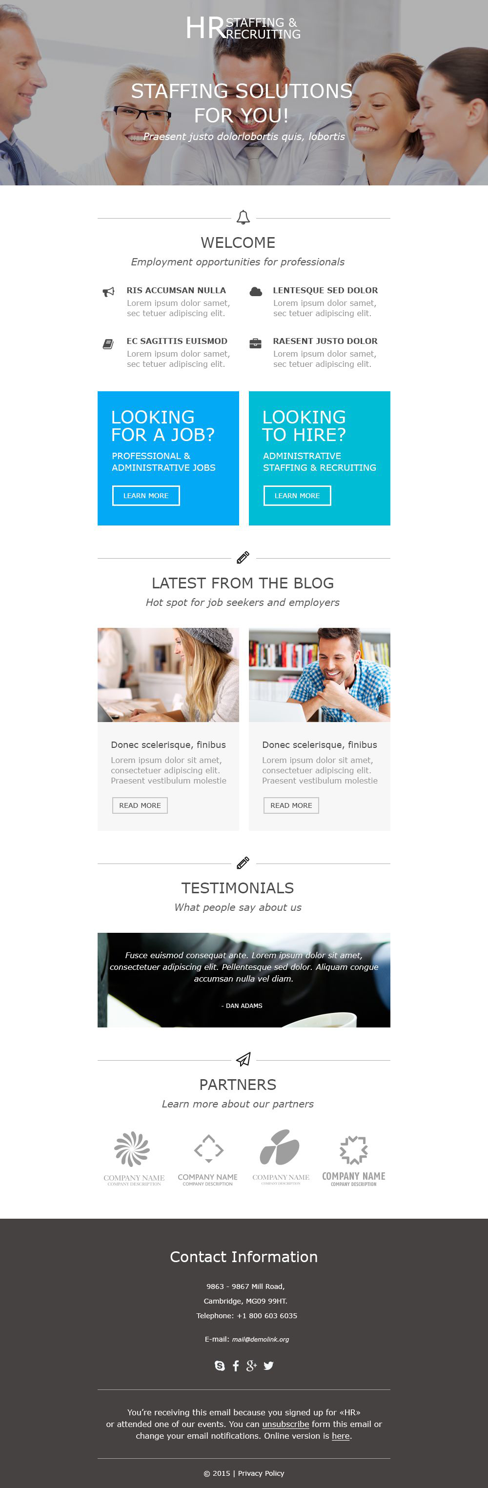 Consulting Responsive Newsletter Template