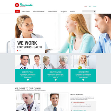 Medical Clinic Responsive Website Templates 55547