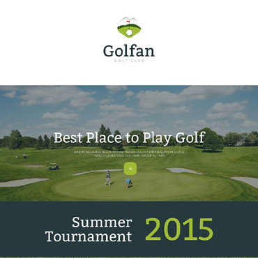 Golf Club Landing Page Templates 55564