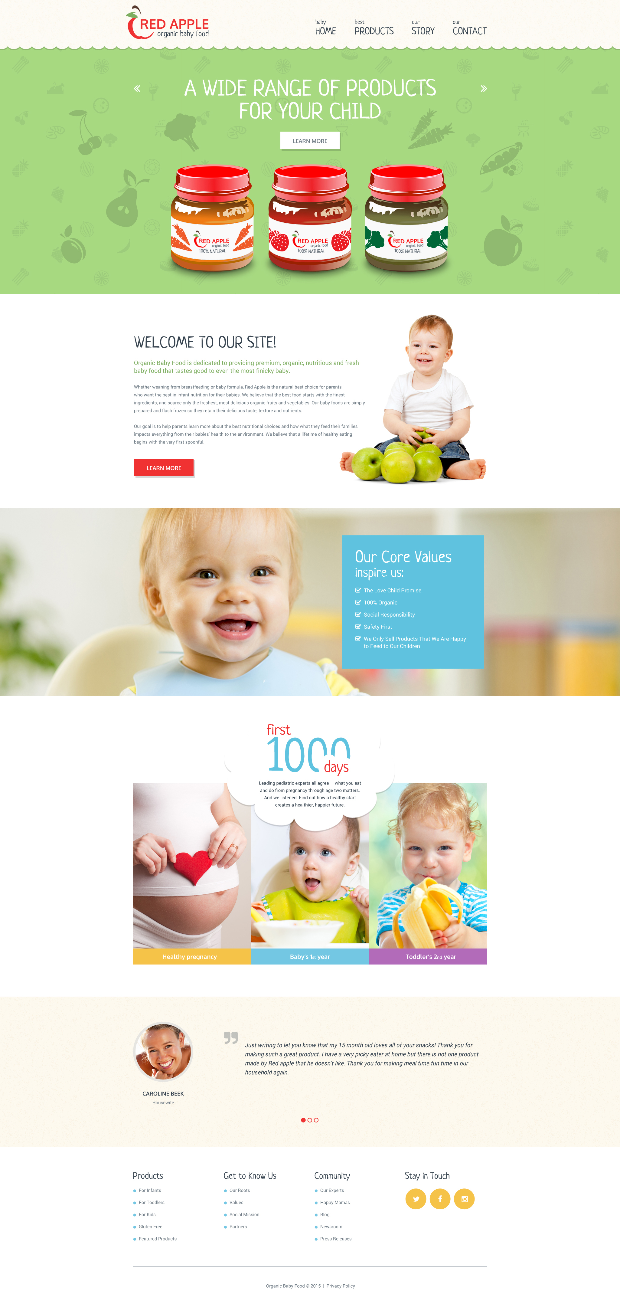 Red Apple Website Template