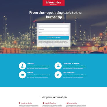Oil And Landing Page Templates 55575