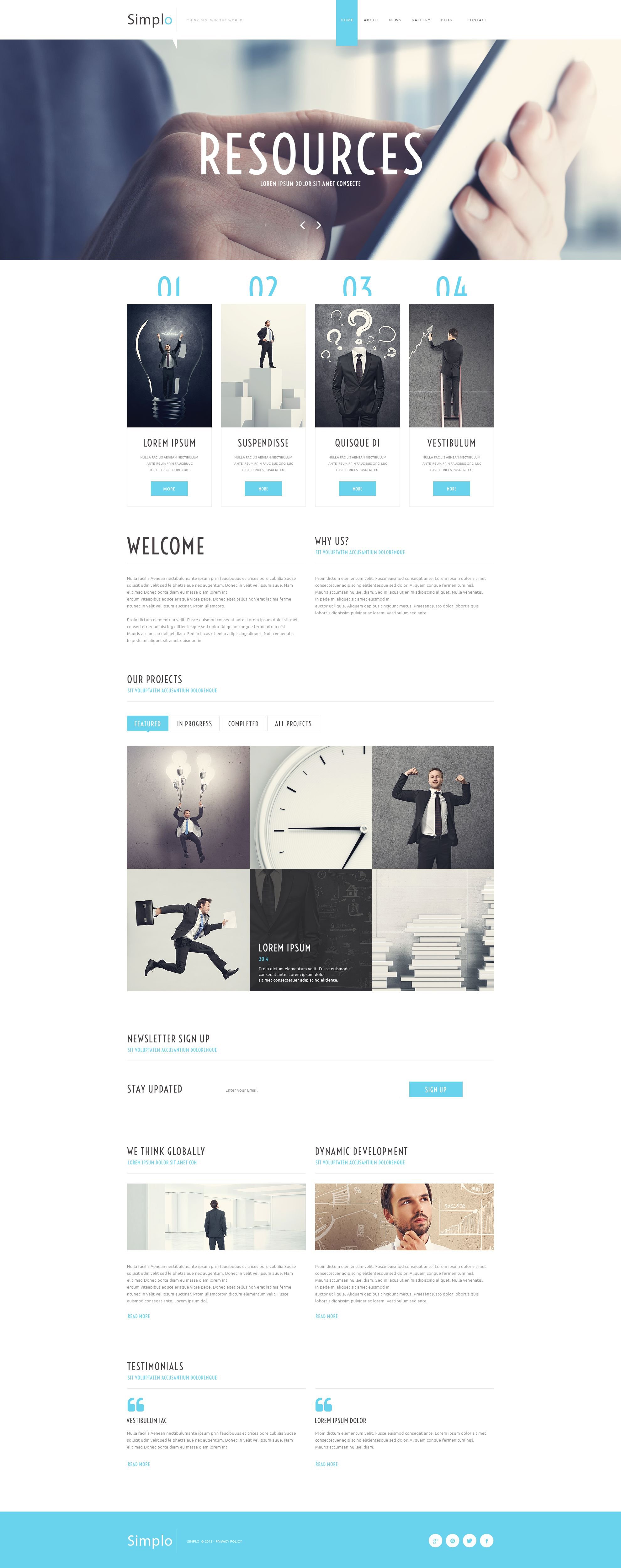 Business & Services Responsive Website Template