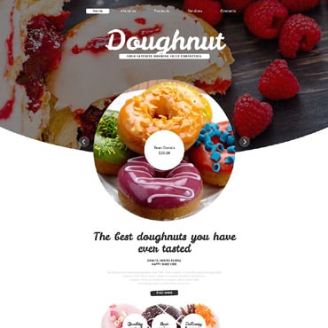 Mr. Doughnut Responsive Website Templates 55613