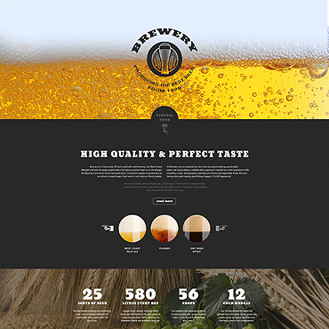Brewer Homebrew Landing Page Templates 55620