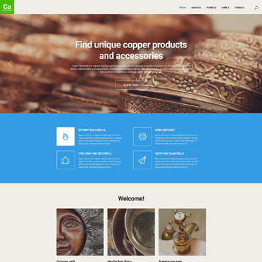 Products Manufacturing Responsive Website Templates 55624