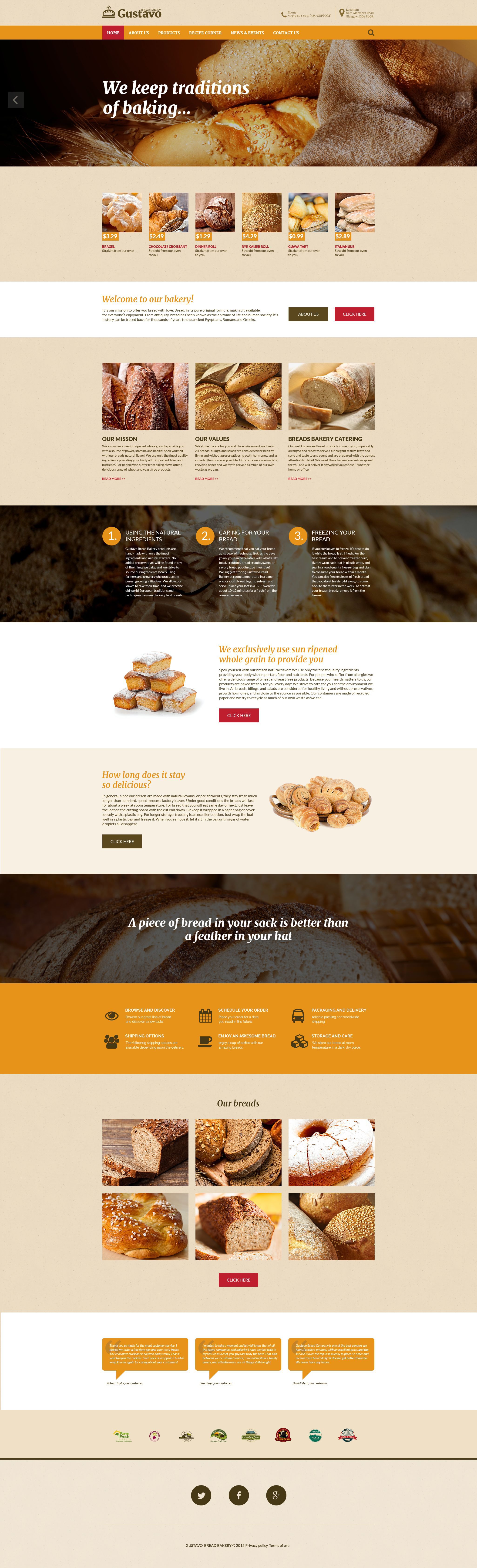 Gustavo Website Template