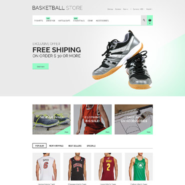 Theme Prestashop Basketball E-boutique 55740