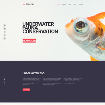 Aqua Underwater Responsive Website Templates 55772