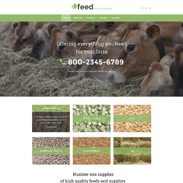 Farm Factory Responsive Website Templates 55776