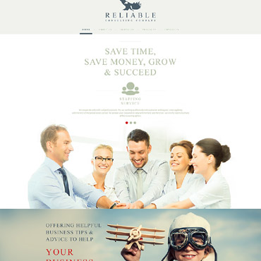 Consulting Business Responsive Website Templates 55800