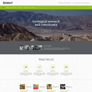 Geological Research Responsive Website Templates 55803