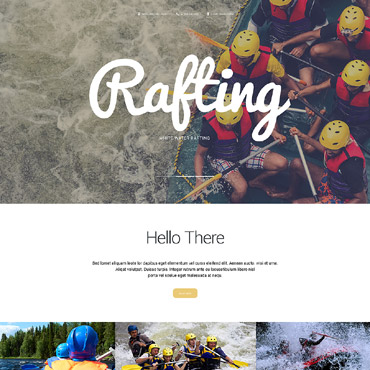 Rafting Sport Responsive Website Templates 55900