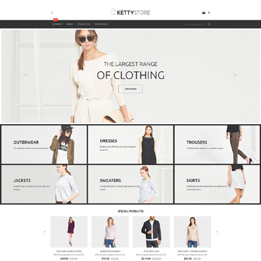 Store Clothes Magento Themes 55943