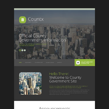 Government Departments Responsive Website Templates 55967