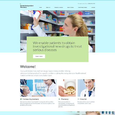 Independent Pharmacy Responsive Website Templates 55968