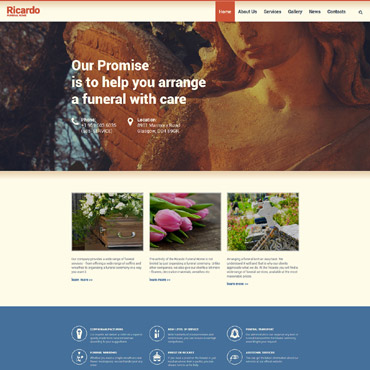 Funeral Company Drupal Templates 55974