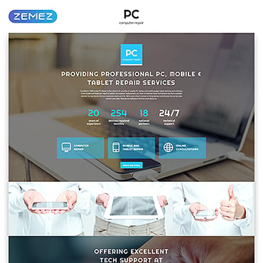 Technical Services Landing Page Templates 56014