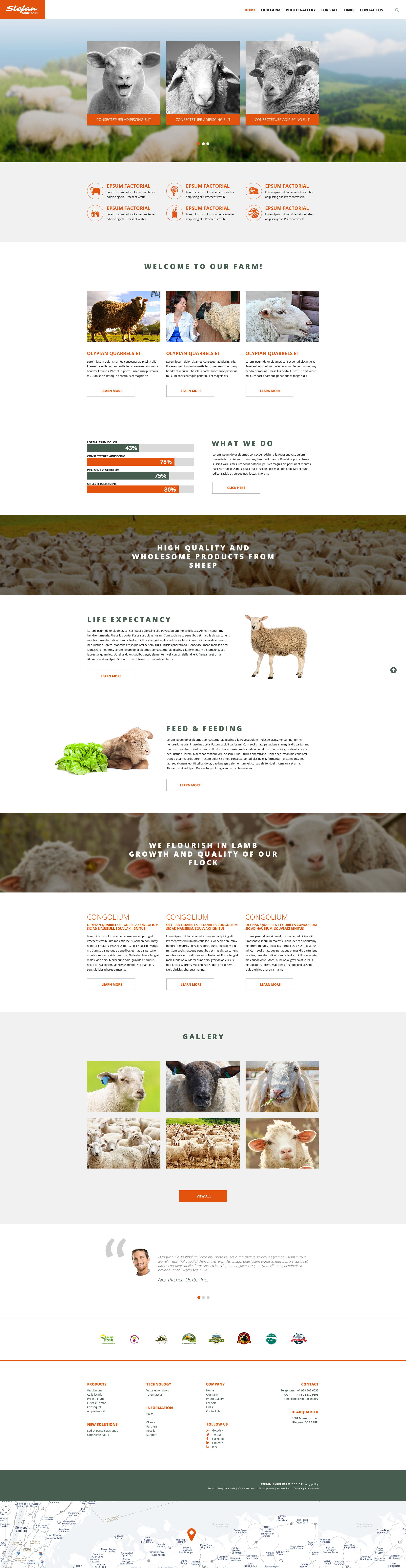 Sheep Farm Website Template