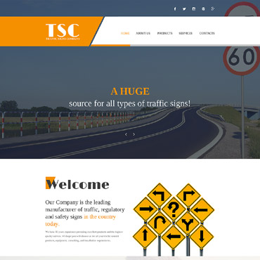 Signs Company Responsive Website Templates 56039