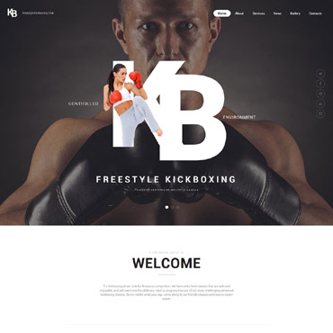 Freestyle Kickboxing Responsive Website Templates 56042