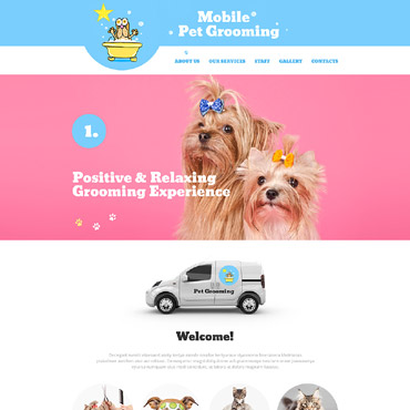 Pet Crooming Responsive Website Templates 56074