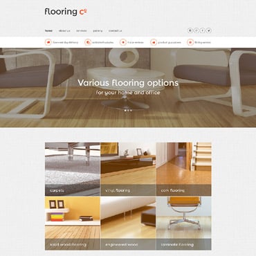 Flooring Online Responsive Website Templates 56096