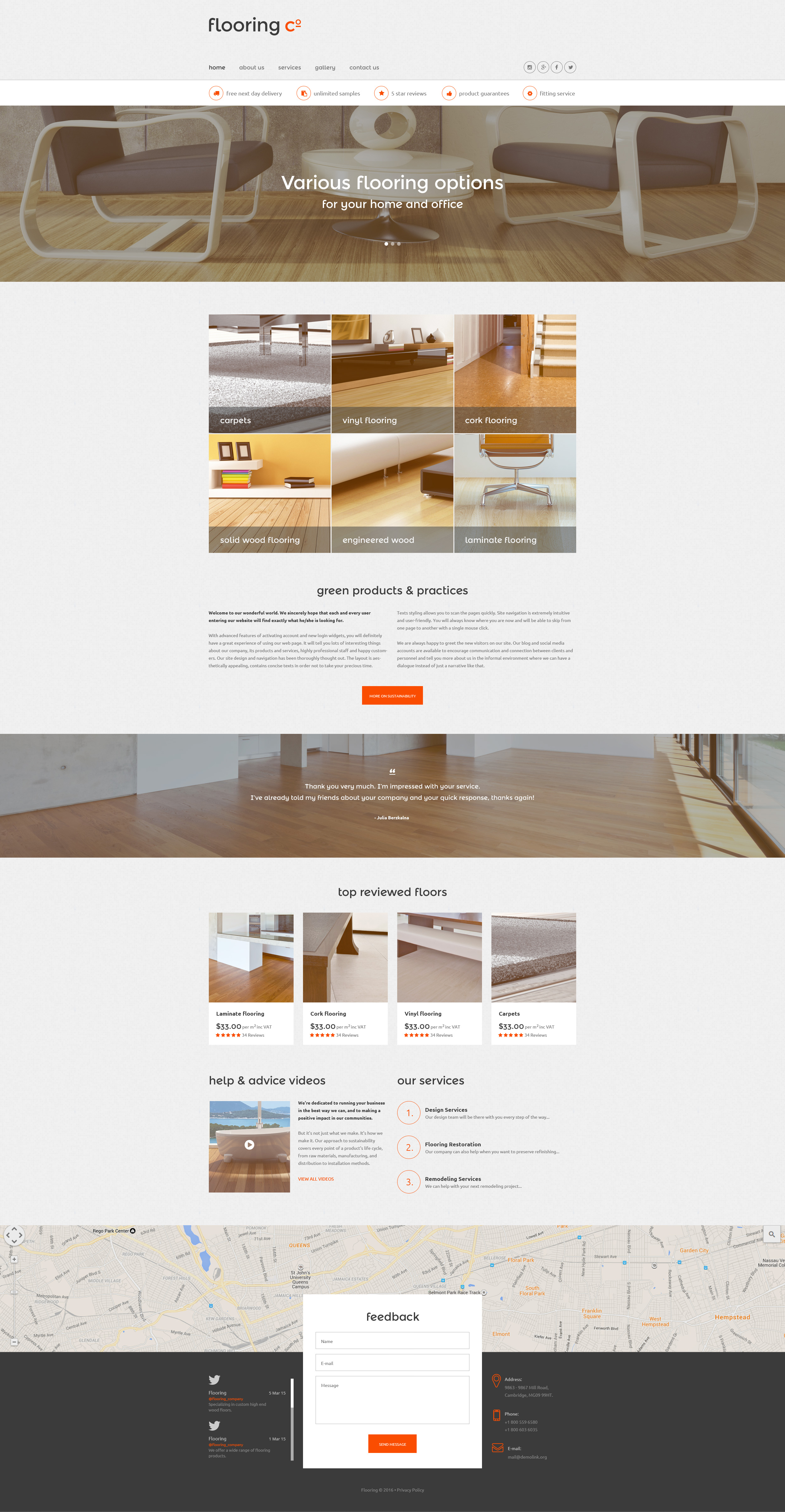 Flooring Co. Website Template