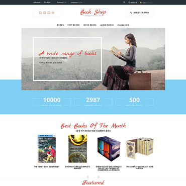 Store Books OpenCart Templates 57536