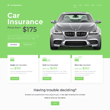 Insurance Agency Responsive Website Templates 57558